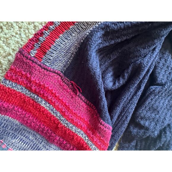 Free People Copenhagen Thermal Top Crochet Knit Boho Casual Blue Bohemian - Picture 6 of 7